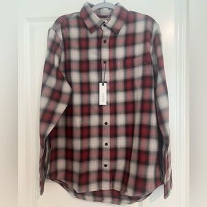 [NWT] Taylor Stitch M The California in Brick Plaid Ombre